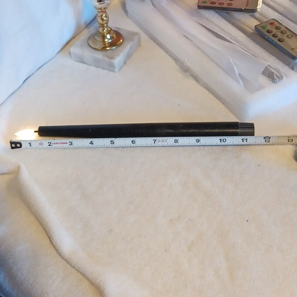 Black LED Taper Candles with Remote Set Of 6 Candles Rhy T Sing